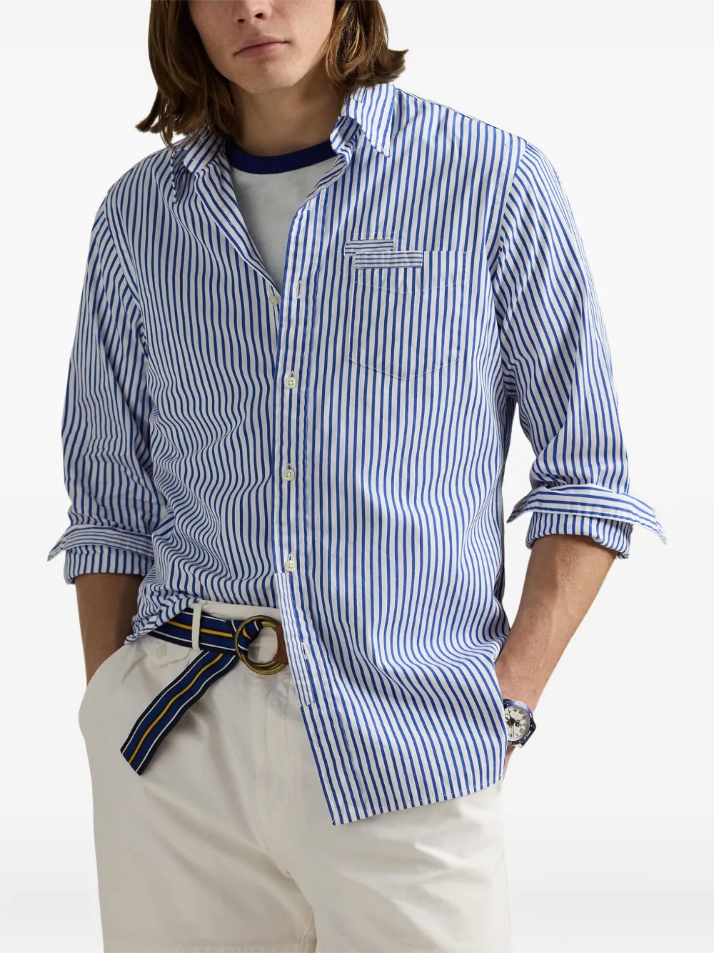 Polo Ralph Lauren Gestreept overhemd Blauw