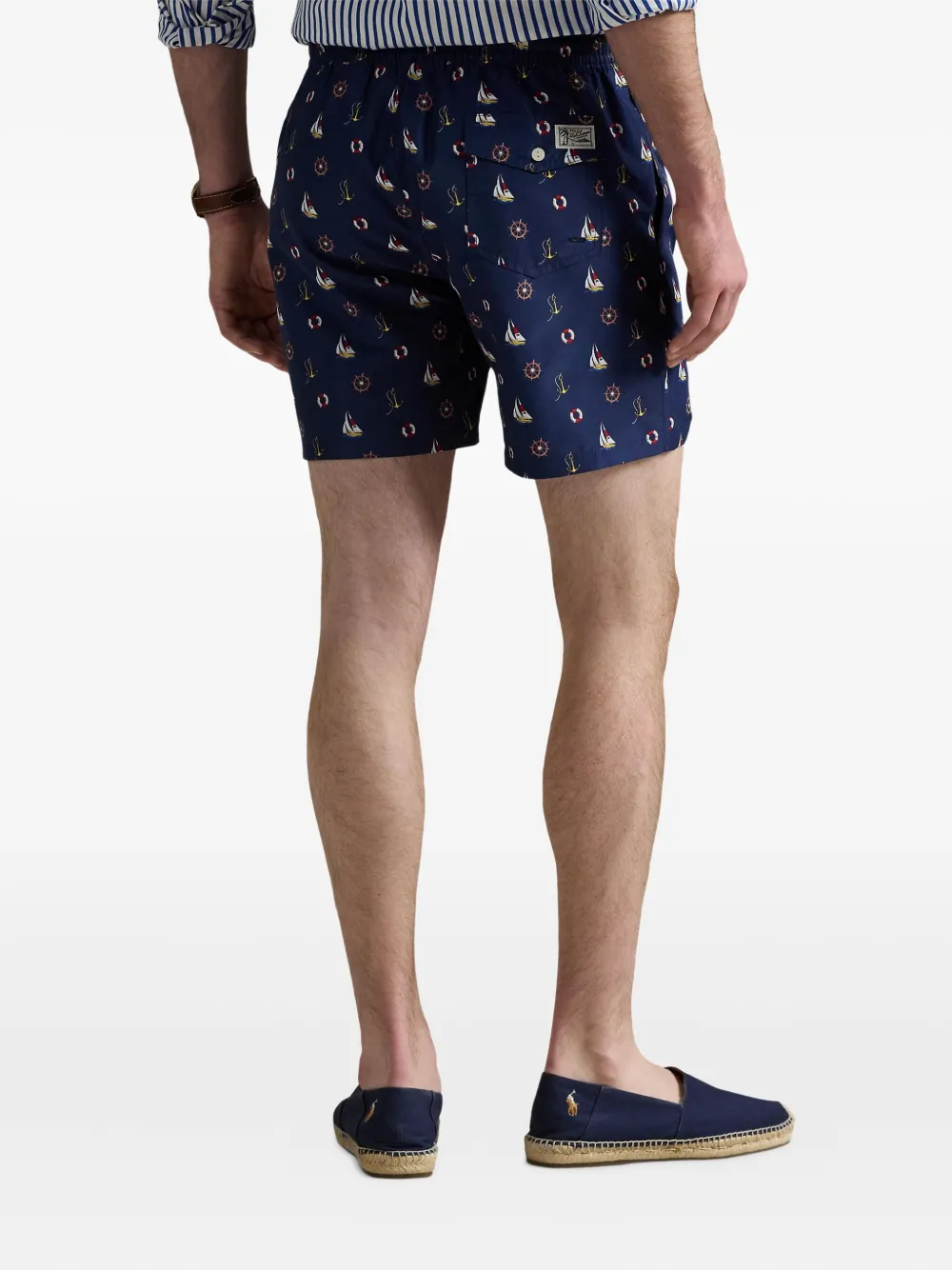 Polo Ralph Lauren Zwembroek met Nautical-print Blauw