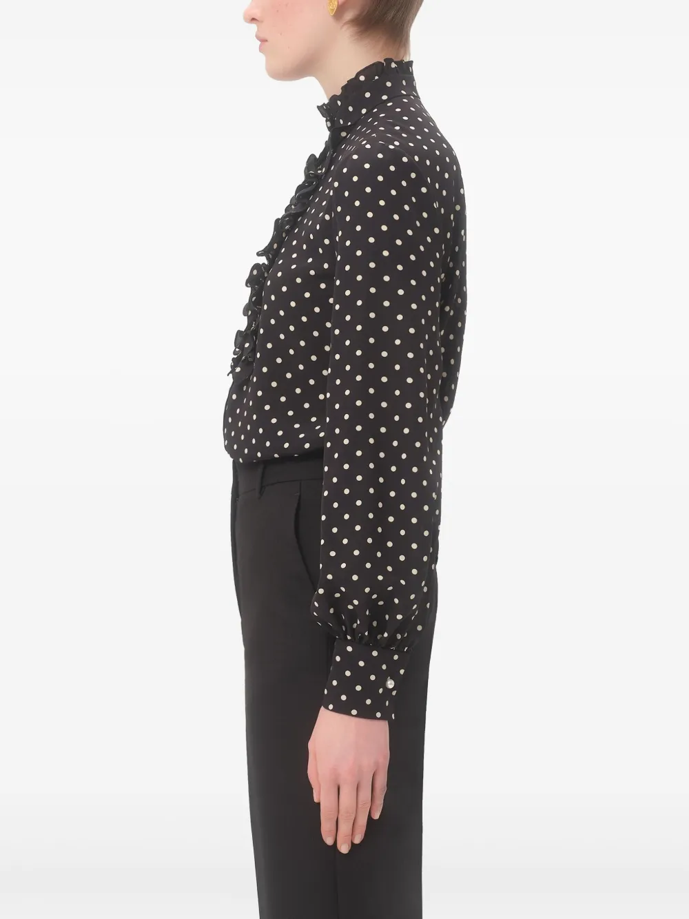 Valentino Garavani Blouse met Plusdepois-print Zwart