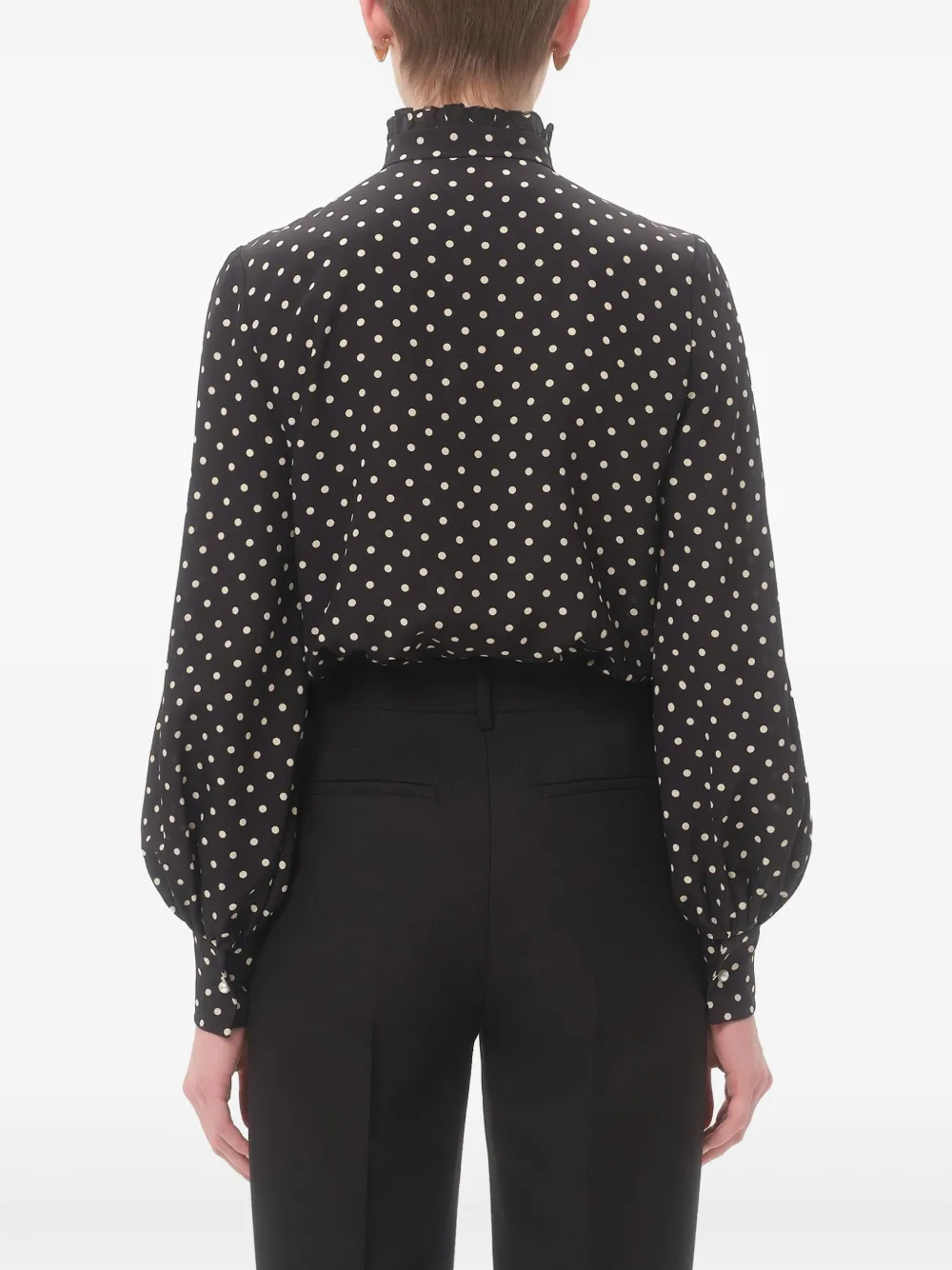 Valentino Garavani Blouse met Plusdepois-print Zwart