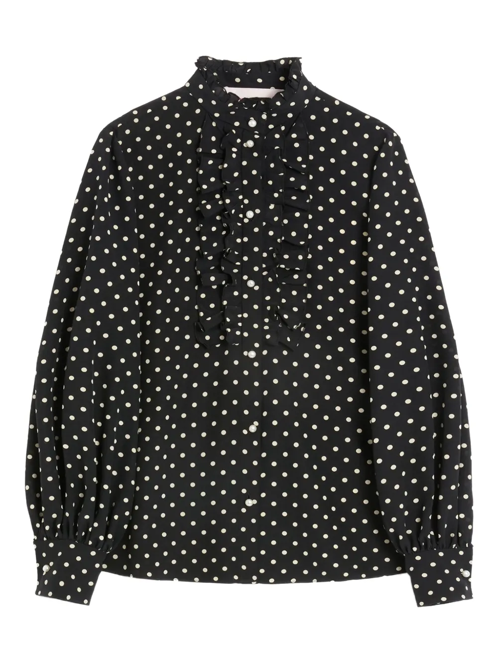 Valentino Garavani Blouse met Plusdepois-print Zwart