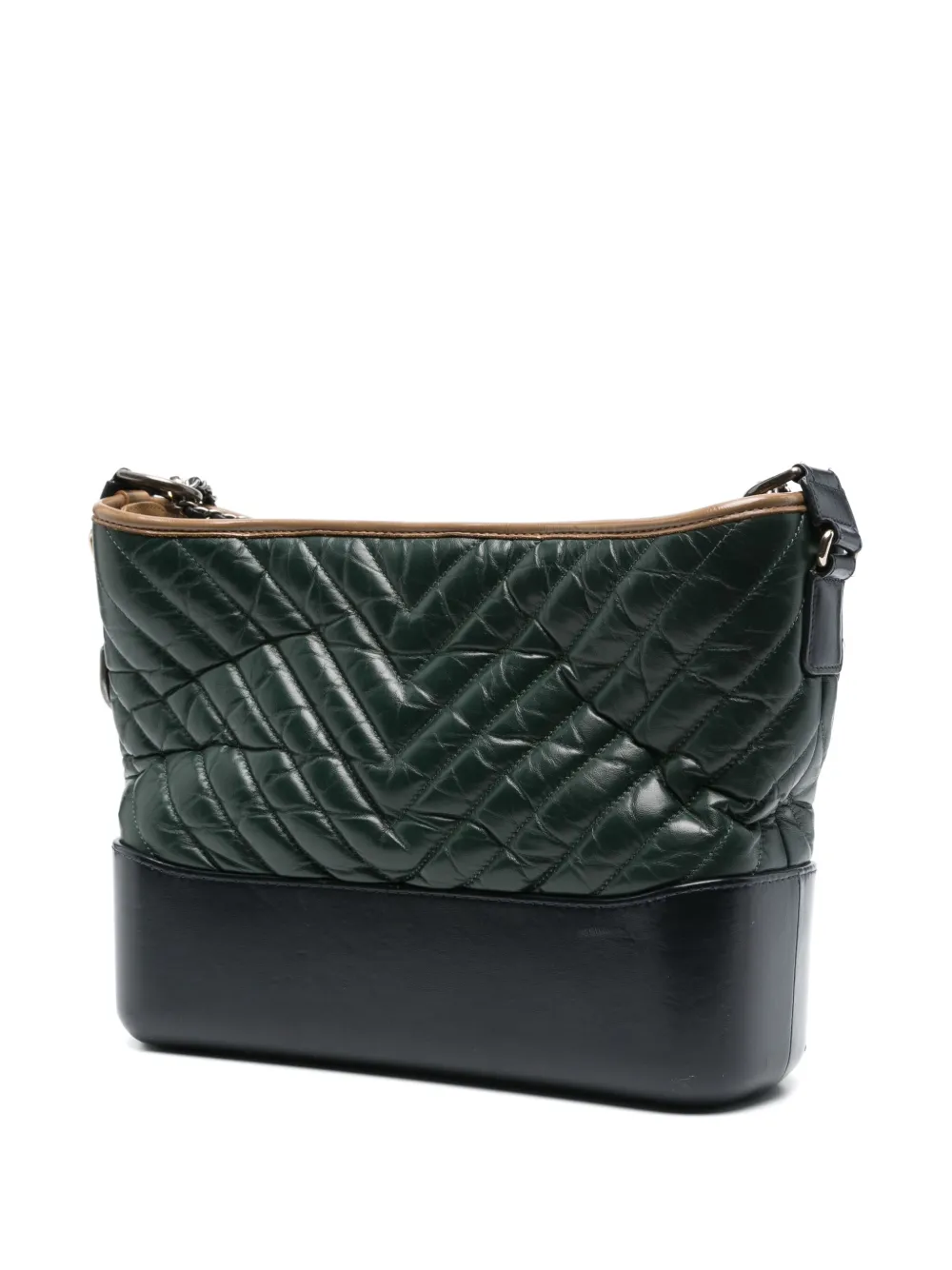 Pre-owned Chanel Medium Gabrielle Shoulder Bag In Green