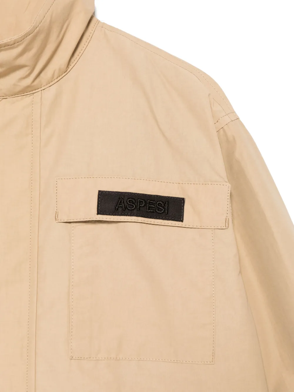 Aspesi Kids Jack met logopatch Beige