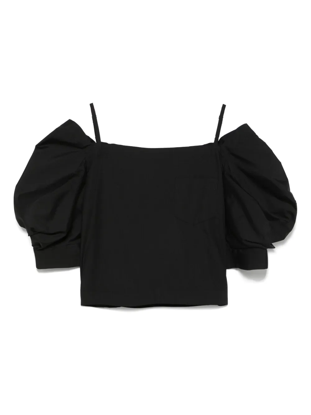 Sacai poplin blouse Zwart