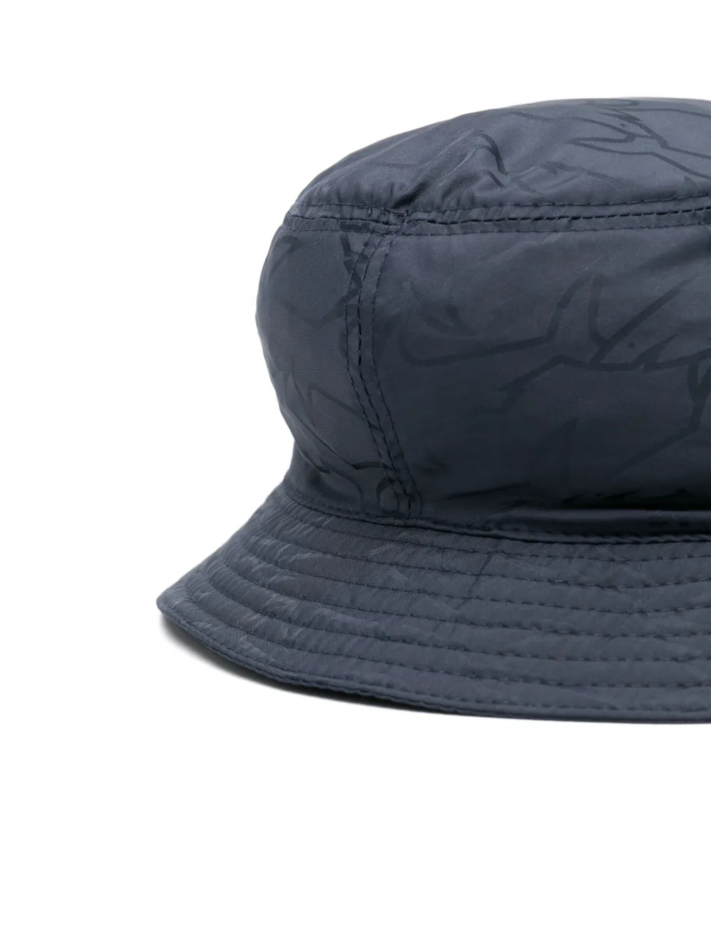 Paul & Shark logo-jacquard bucket hat - Blauw