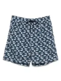 Paul & Shark shark-motif swim shorts - Blue