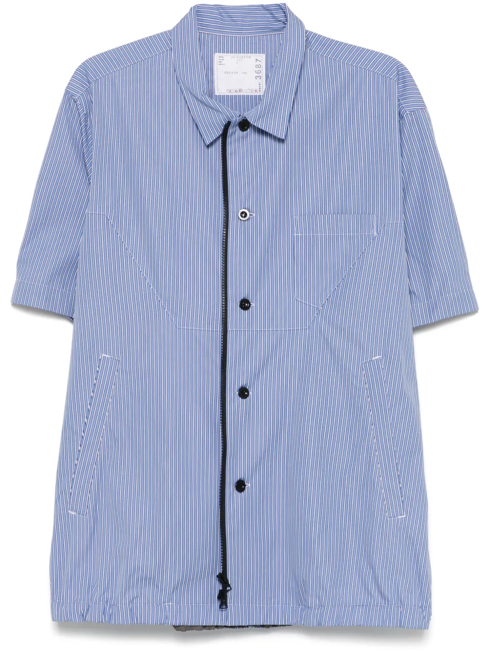Sacai Gestreept overhemd Blauw