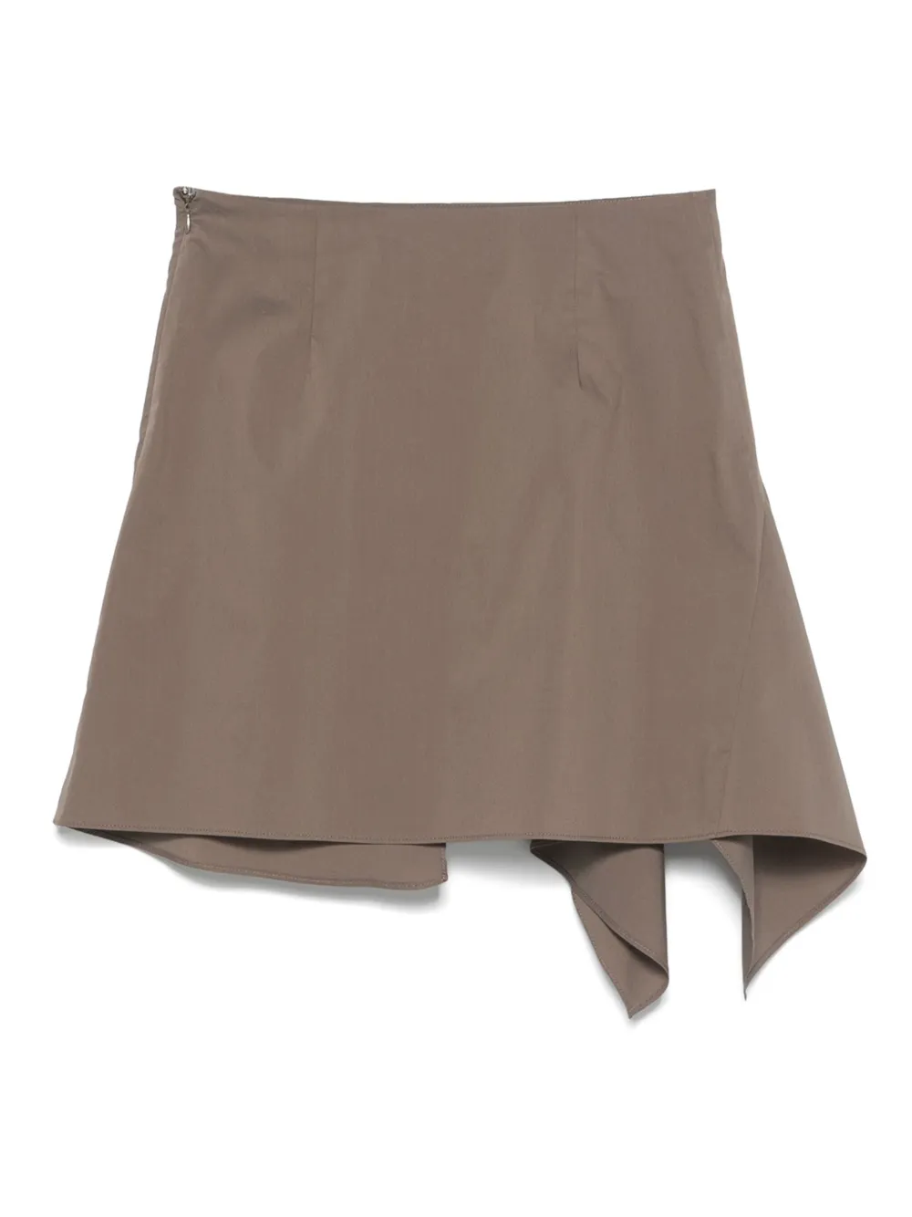 Low Classic Unbalance gedrapeerde mini-rok - Groen