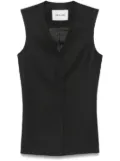 Low Classic twill vest - Black