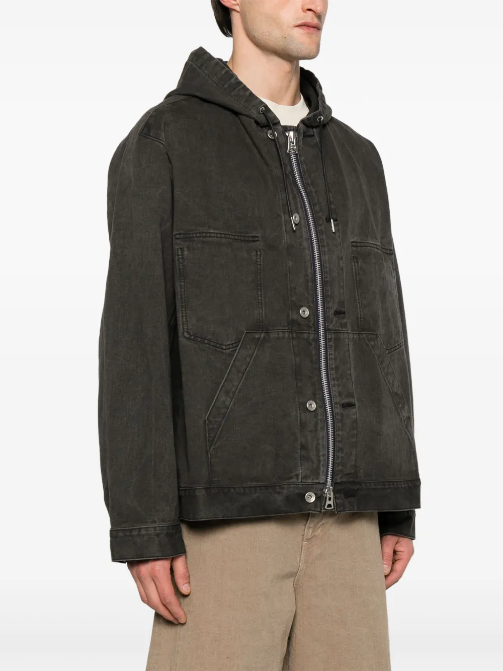 sacai Jack met capuchon Grijs