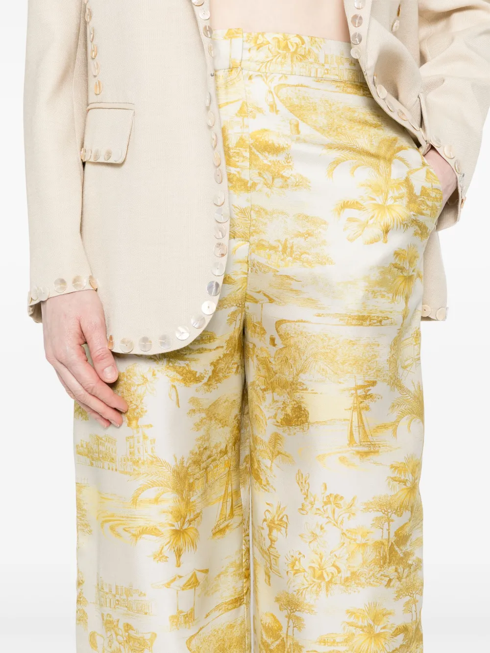 Max Mara Zeus broek Geel