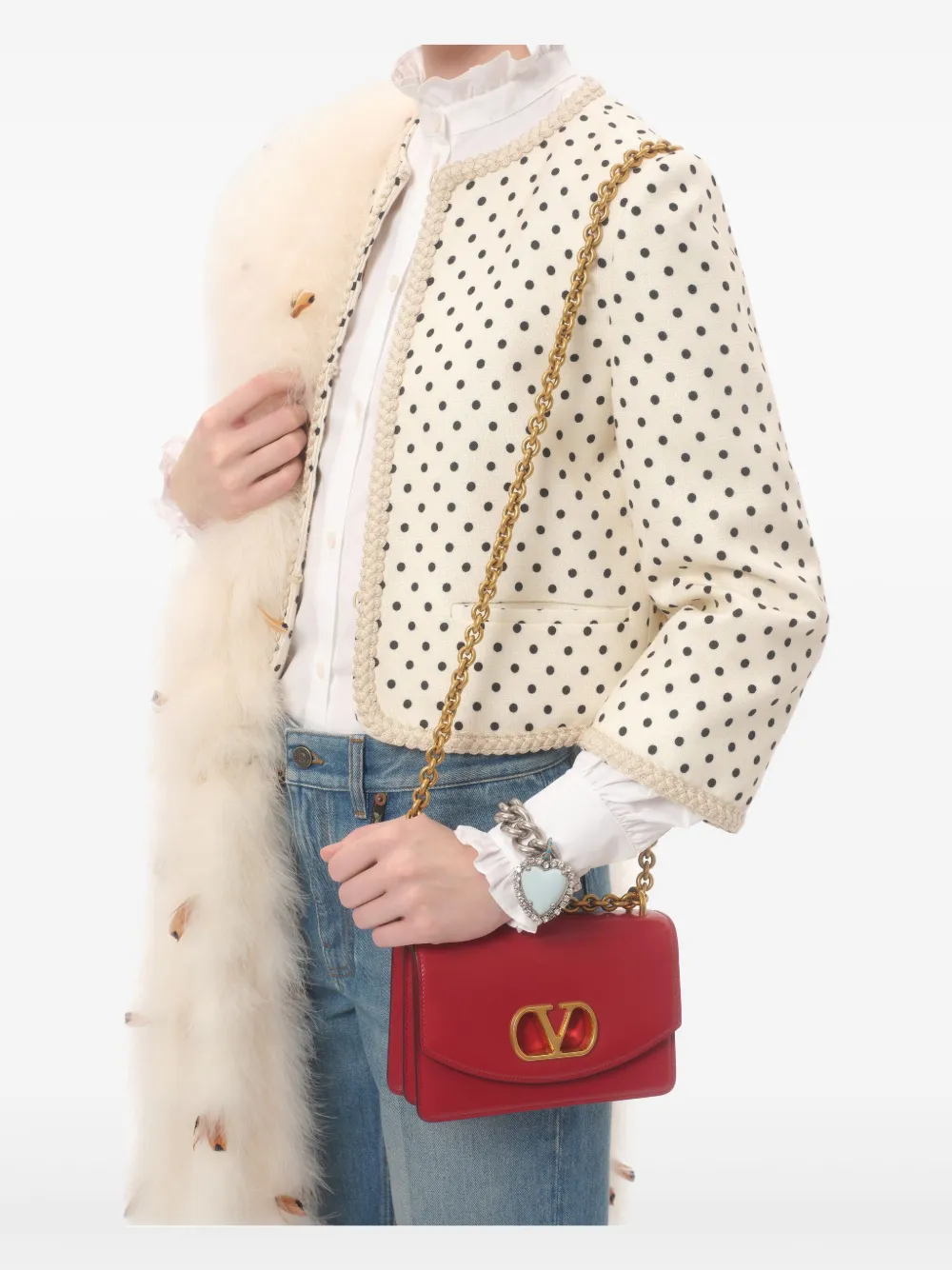 Valentino Garavani Katoenen blouse Wit