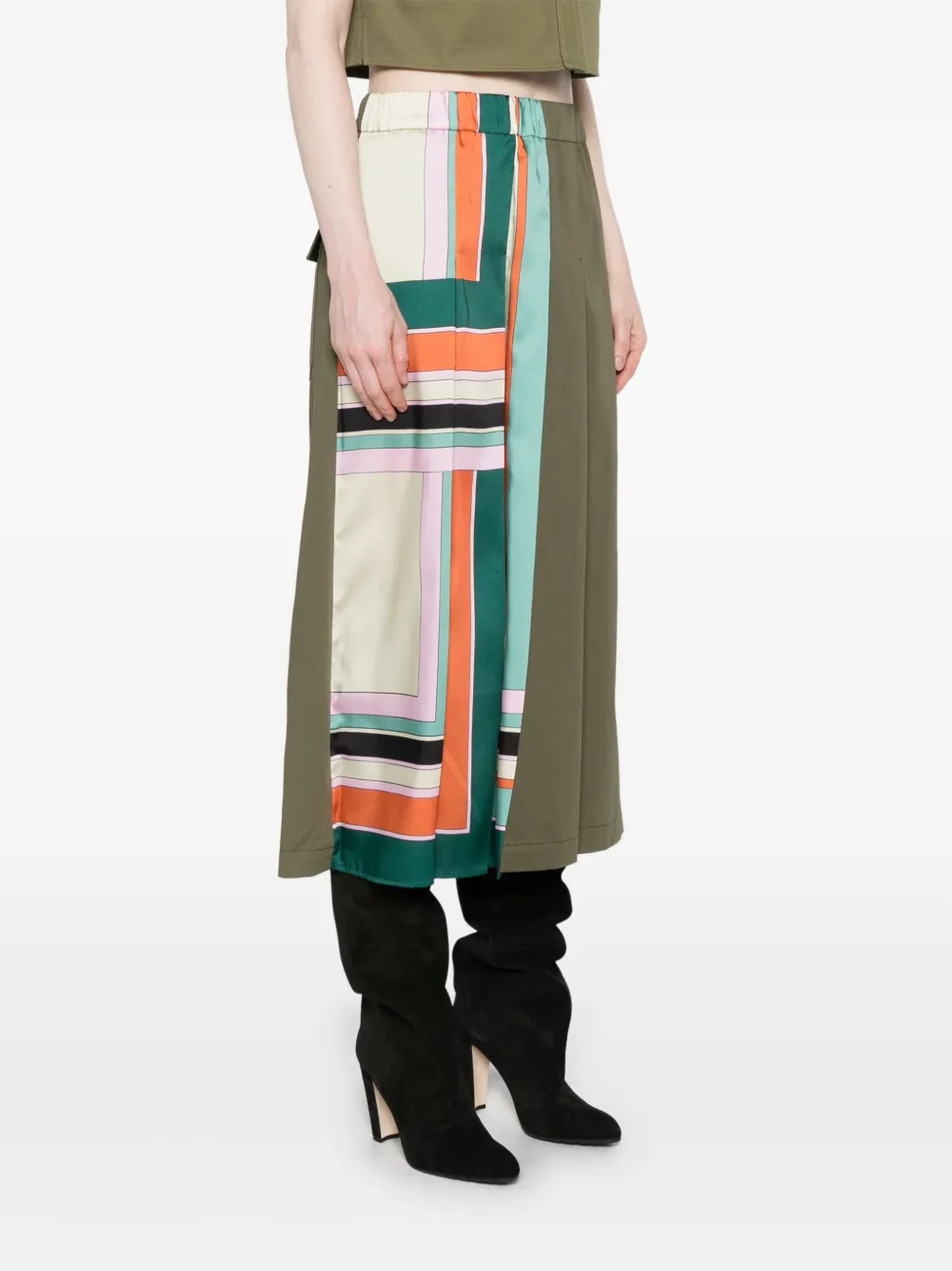 Weekend Max Mara Lallo Midi Skirt | Green | FARFETCH Weekend Max Mara Lallo Midi Skirt | Green | FARFETCH