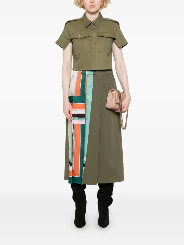 Weekend Max Mara Lallo Midi Skirt | Green | FARFETCH