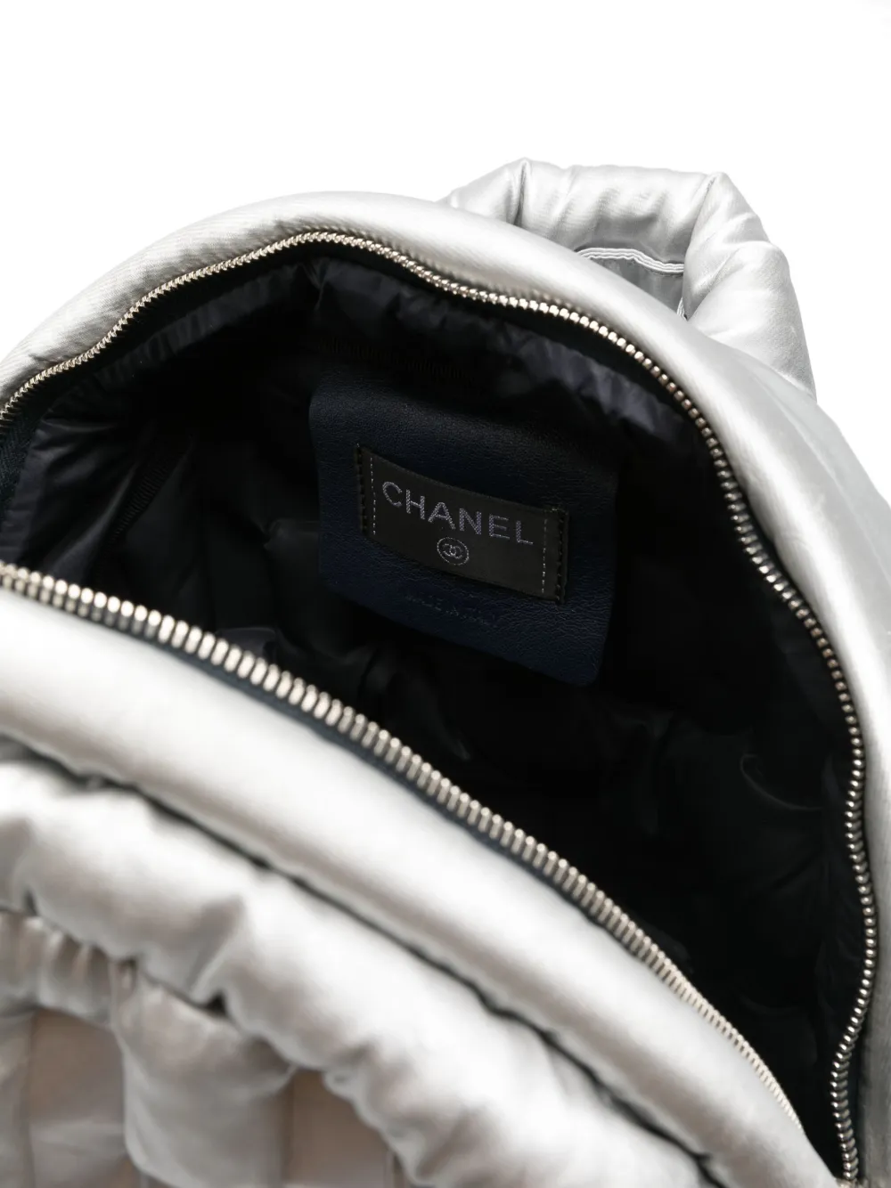 Pre-owned Chanel Zaino Doudone Backpack In Grey