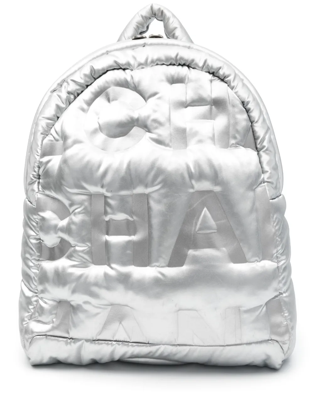 Pre-owned Chanel Zaino Doudone Backpack In Grey