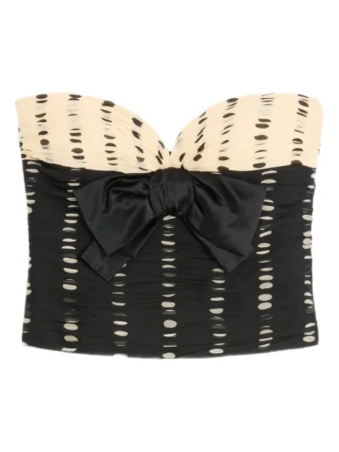 Valentino Garavani polka dot-print chiffon top