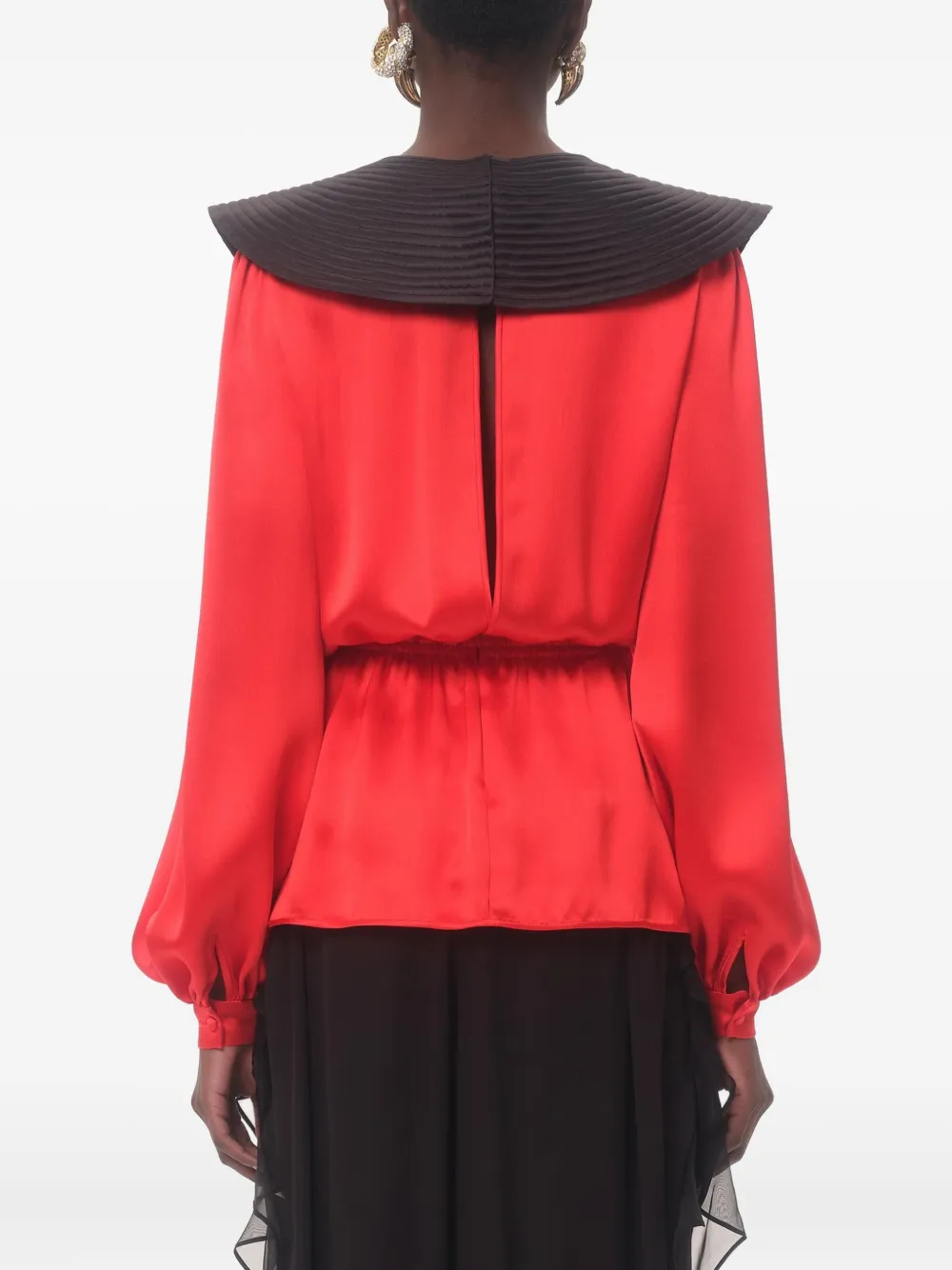 Valentino Garavani Satijnen blouse Oranje