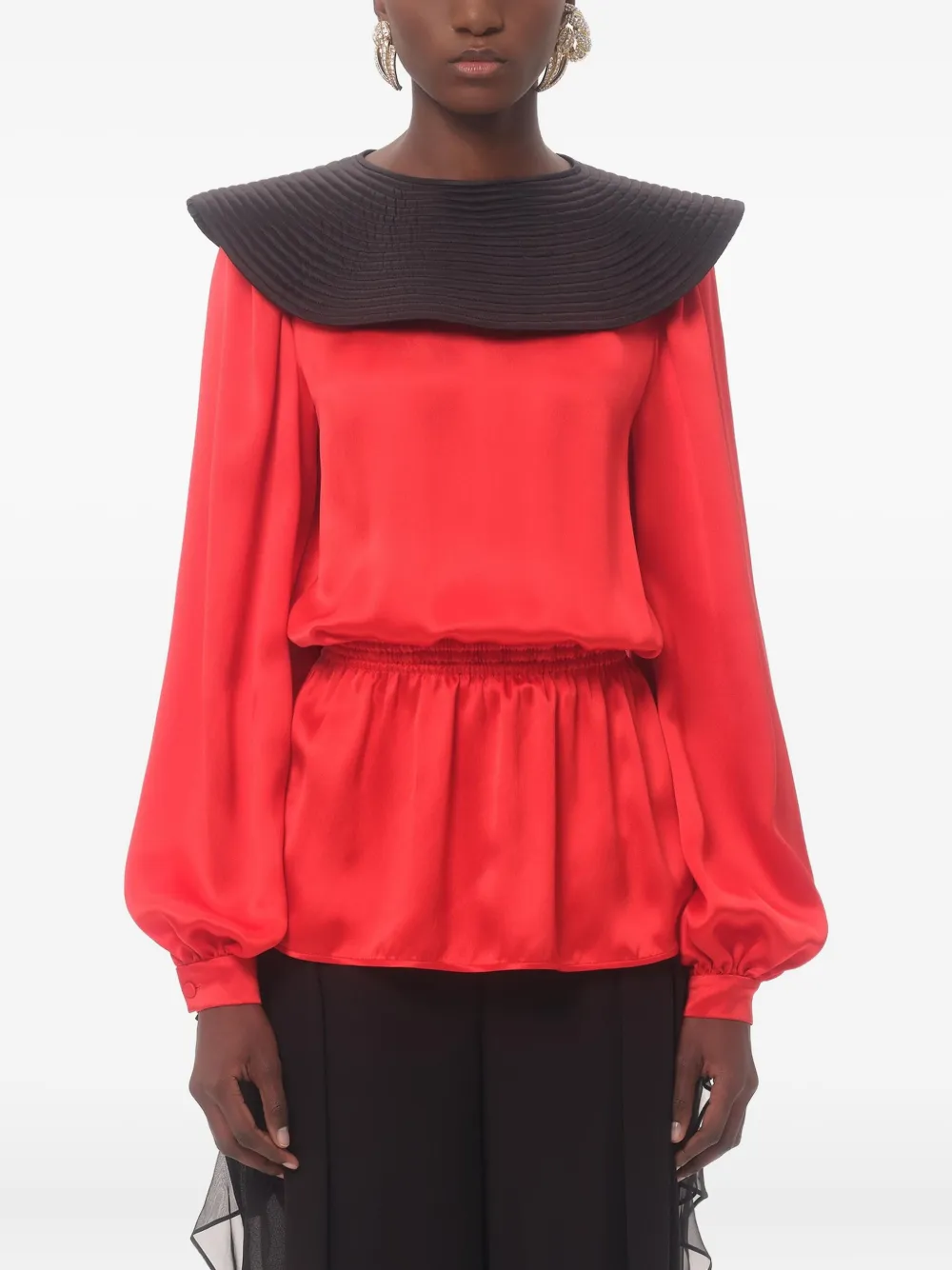 Valentino Garavani Satijnen blouse Oranje