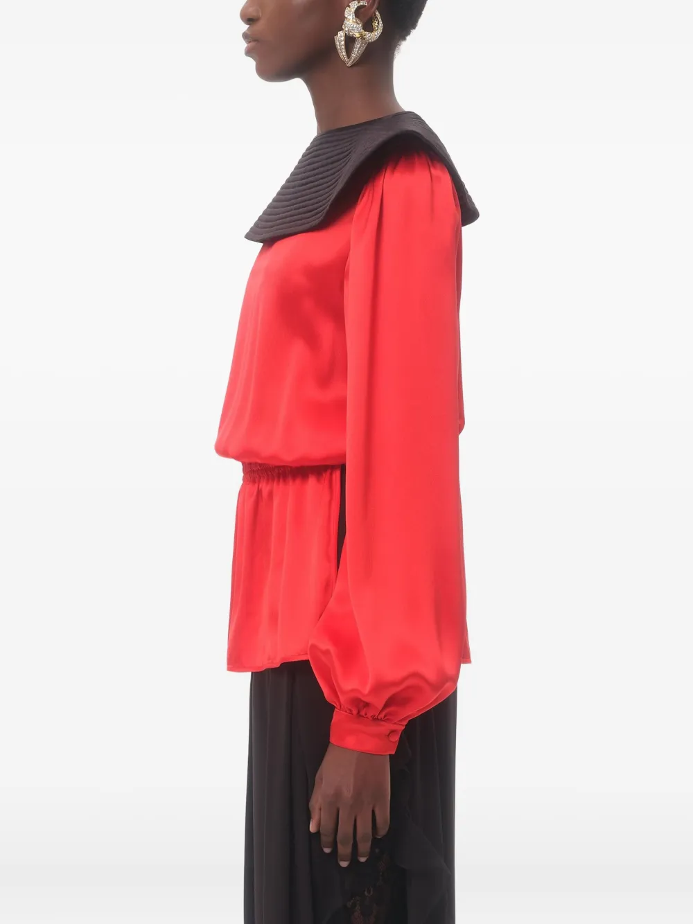 Valentino Garavani Satijnen blouse Oranje