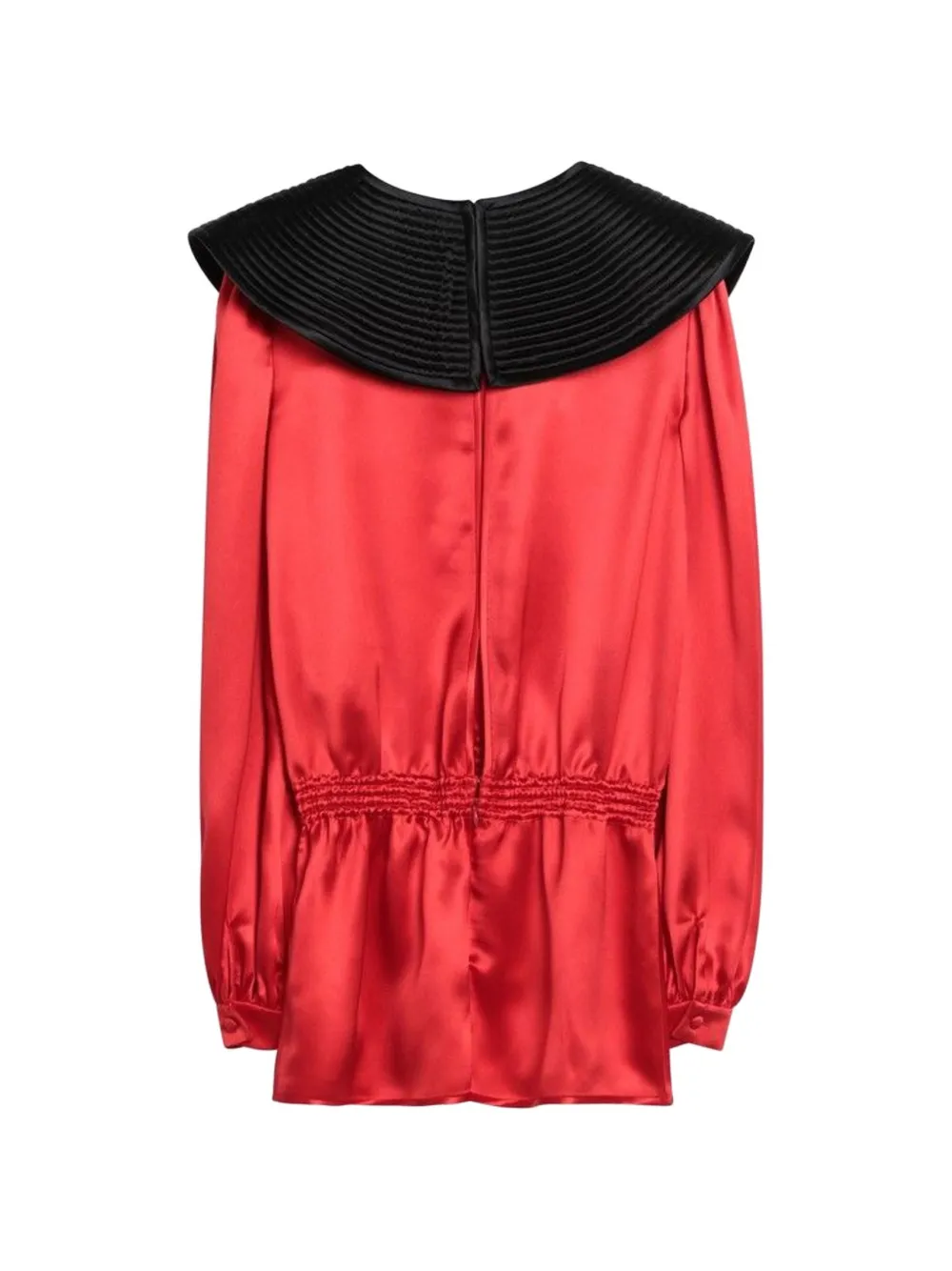 Valentino Garavani Elasticated-waistband Blouse in Red, view 2