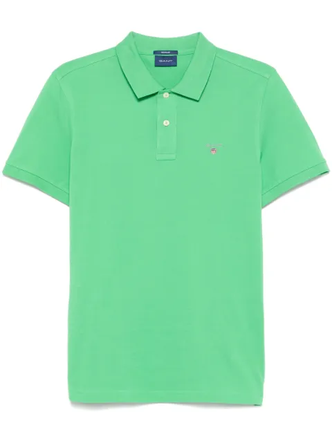 Gant logo-embroidered polo shirt