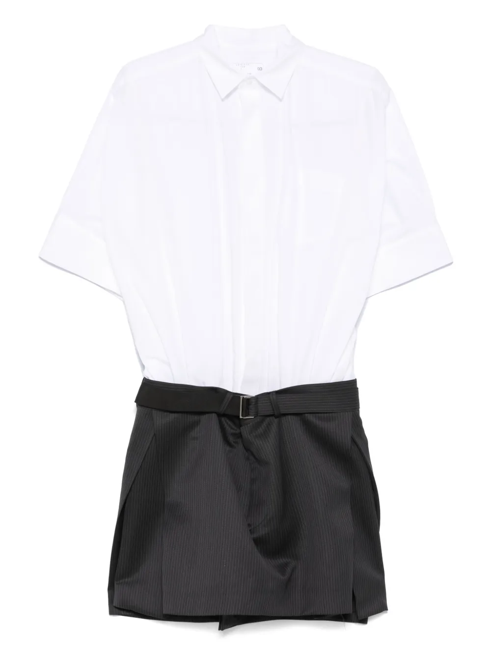 Sacai Mini-jurk met vlakken Wit