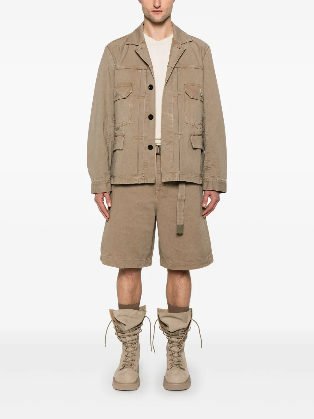 sacai Denim shorts - Beige