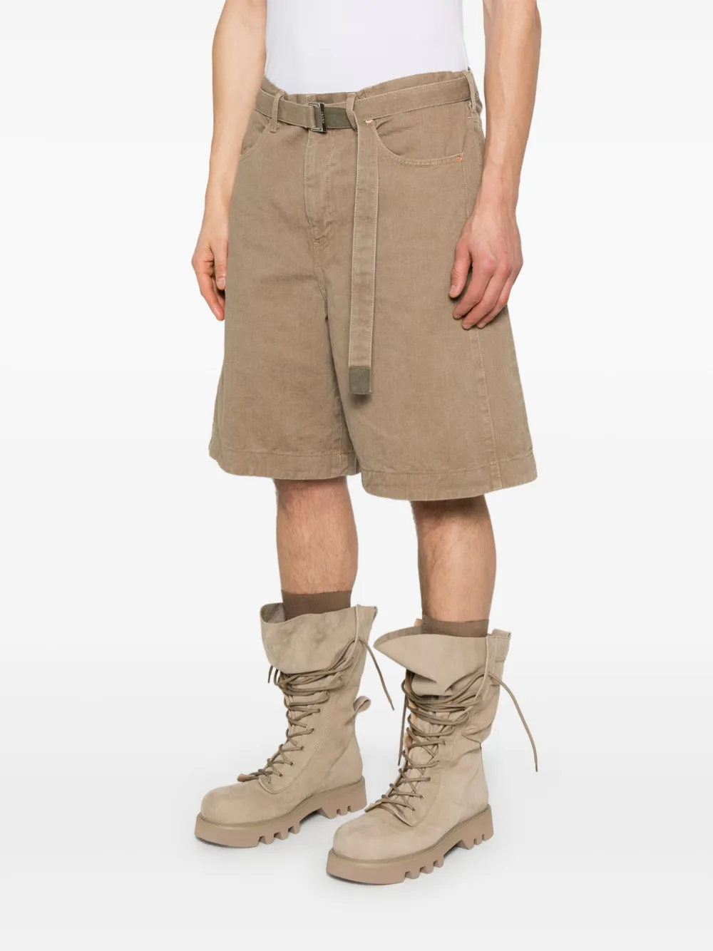sacai Denim shorts Beige