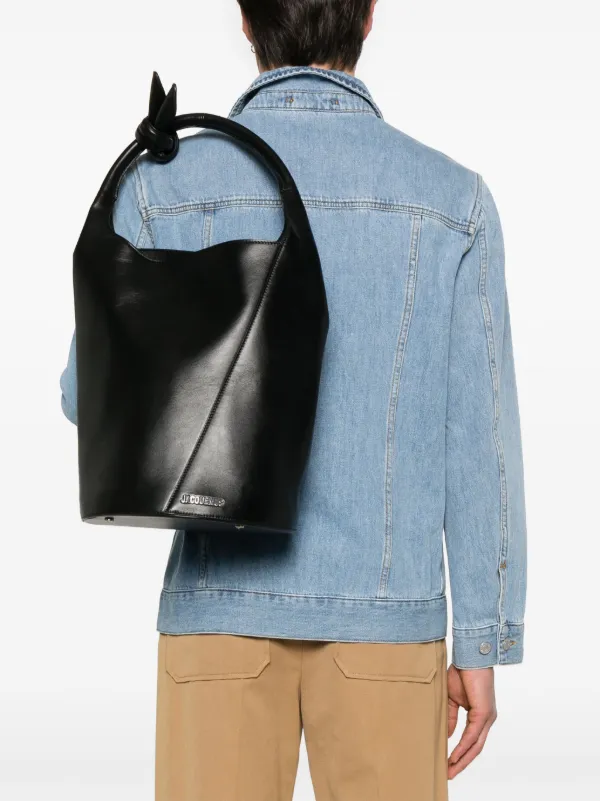★JACQUEMUS★ Le Petit Tourni Tote Bag Black Grey 245BA36630 28419001_57874043_600.jpg