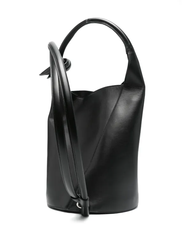 ★JACQUEMUS★ Le Petit Tourni Tote Bag Black 245BA3663173990 Jacquemus Pre-Owned Le Petit Tourni Box Tote Bag | Black
