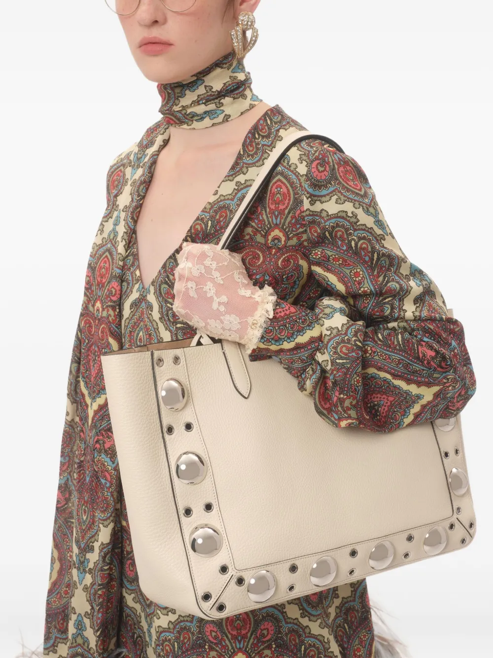 Voyage Imaginaire Cashmere-print blouse