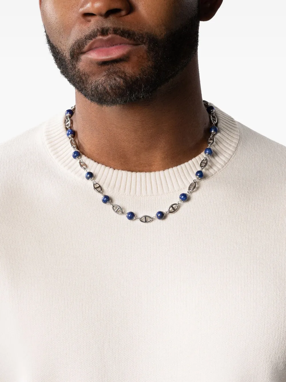 Nialaya Jewelry mariner chain necklace - Blauw