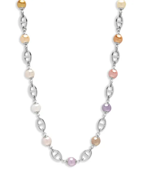 Nialaya Jewelry pearl-mariner chain necklace 