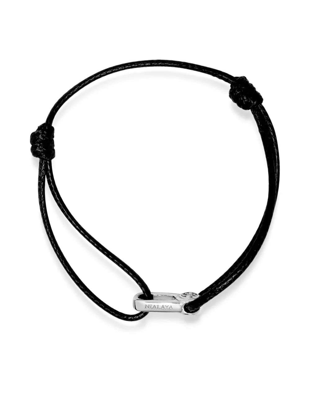 Nialaya Jewelry Hook-charm String Bracelet In Black