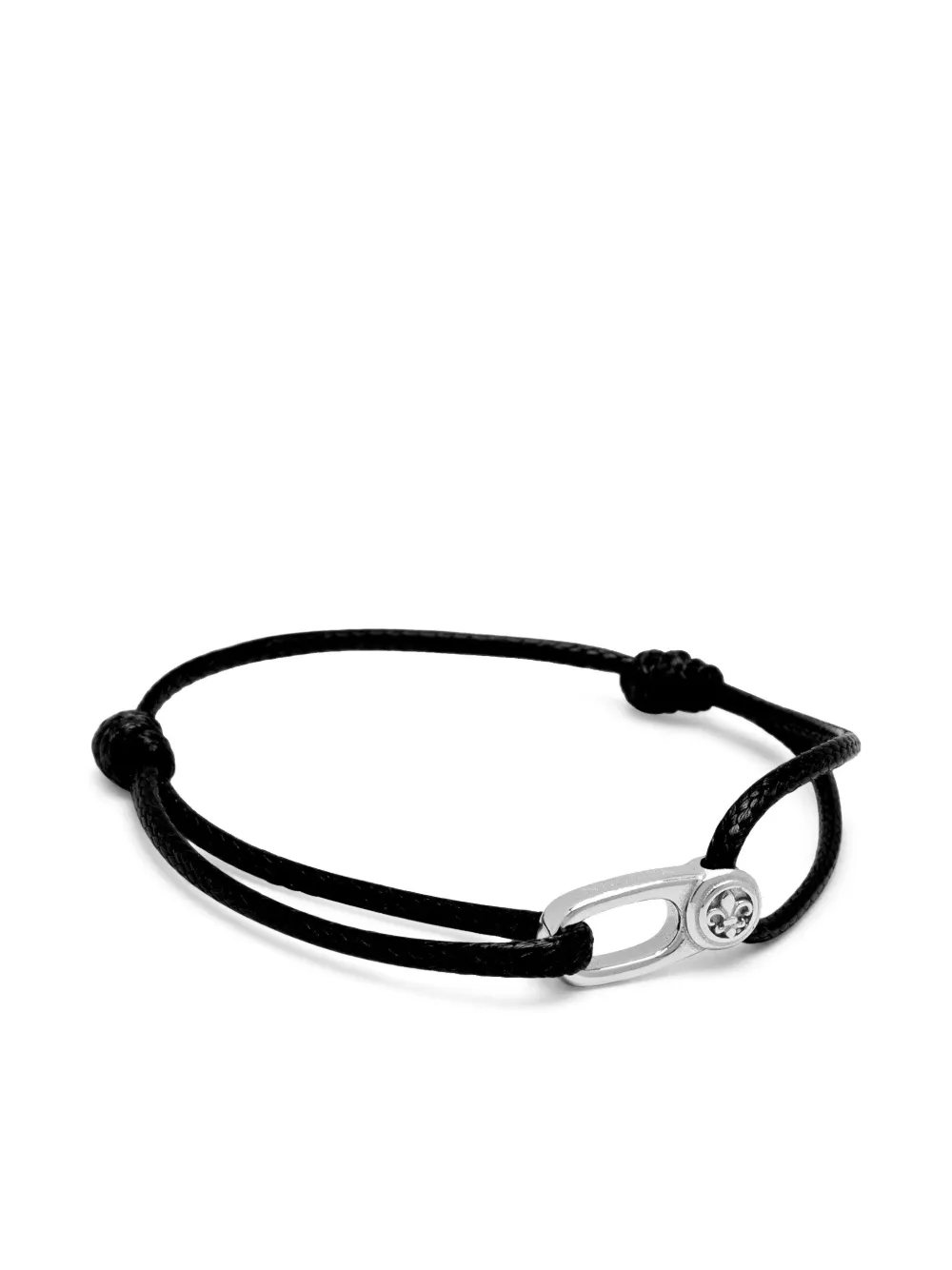 Nialaya Jewelry Armband met bedel - Zwart