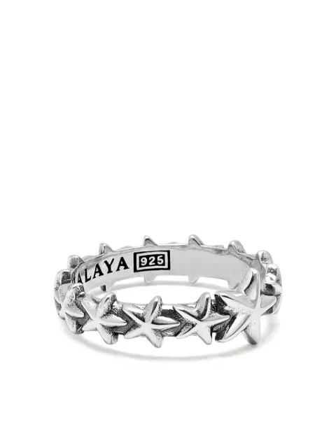 Nialaya Jewelry star-engraved ring