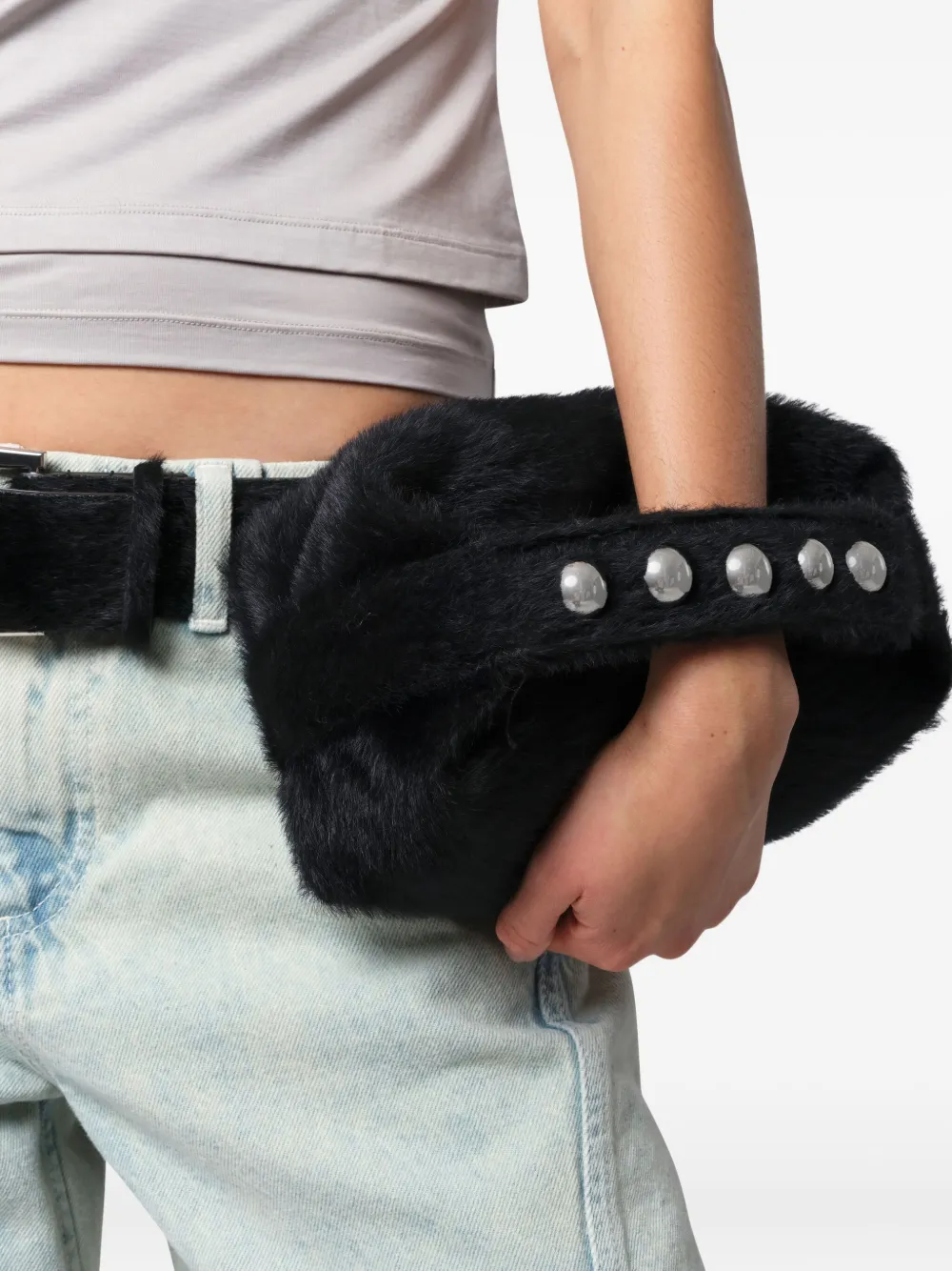 Apparis Shopper verfraaid met studs Zwart