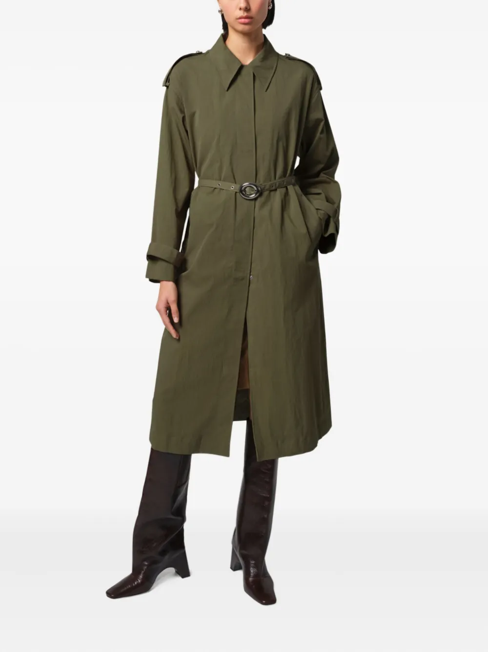 Apparis Ozzy trenchcoat - Groen