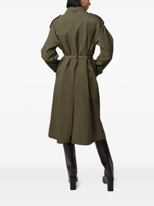Apparis Ozzy Trench Coat | Green | FARFETCH Apparis Ozzy Trench Coat | Green | FARFETCH