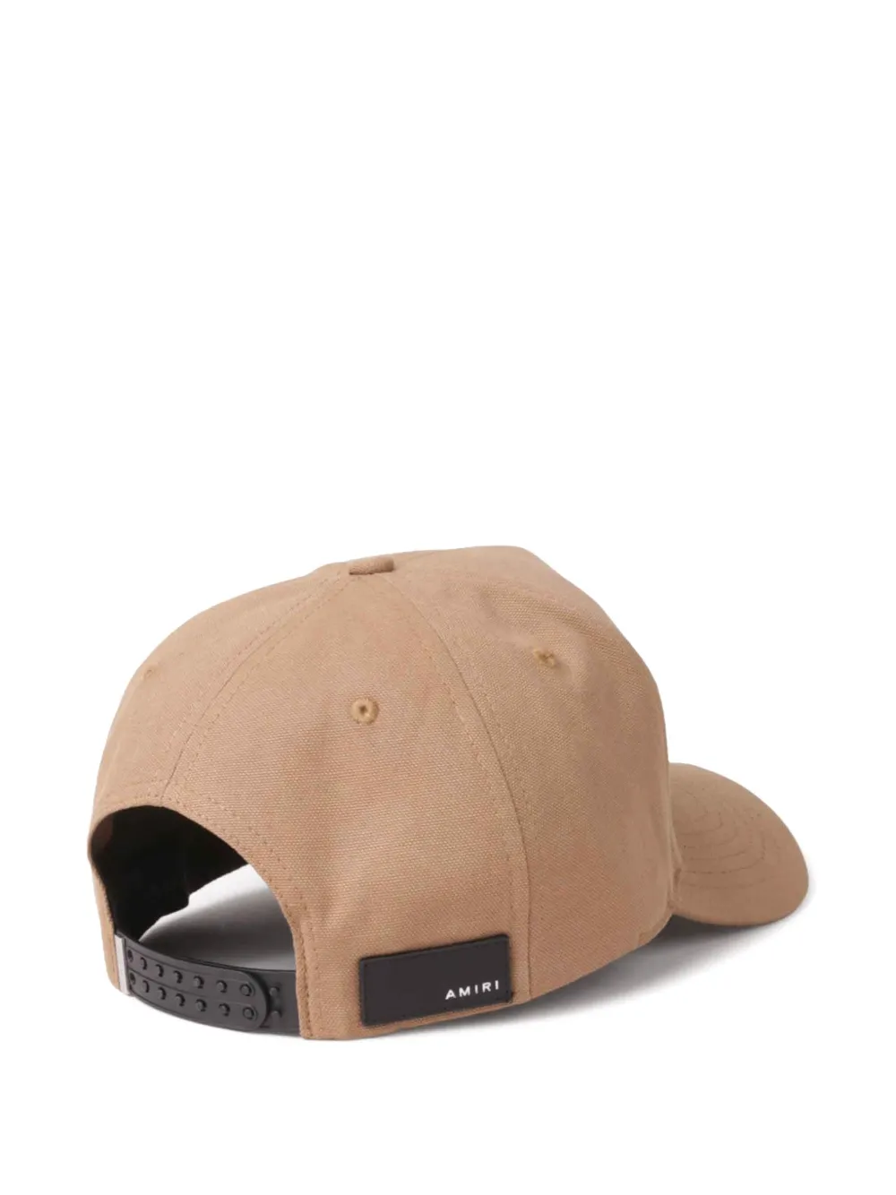 AMIRI logo-embroidered cotton cap - Beige