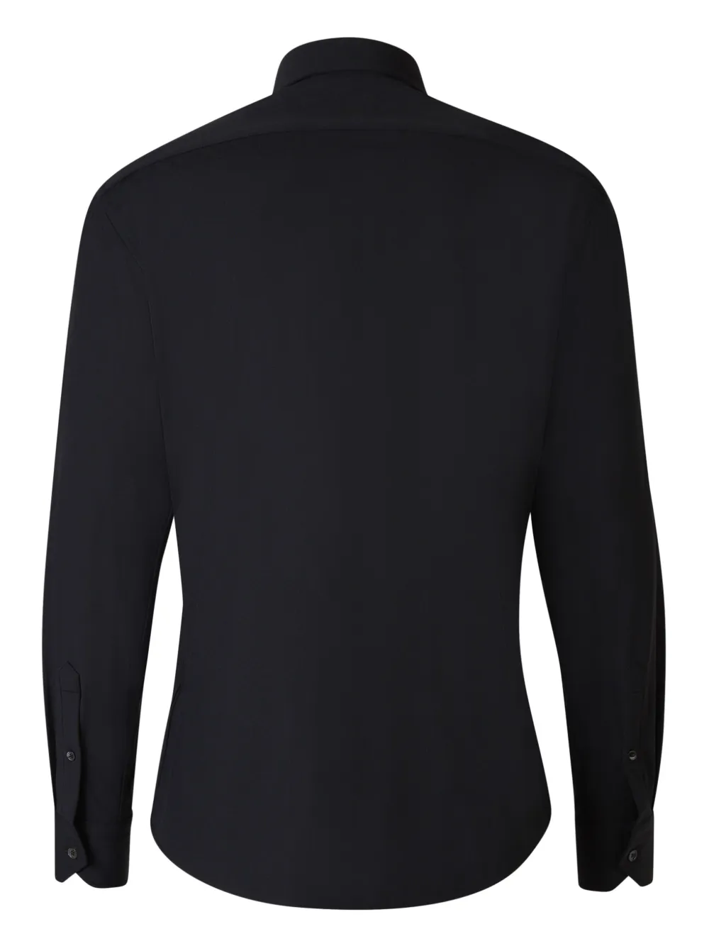 Traiano Milano spread-collar shirt - Zwart