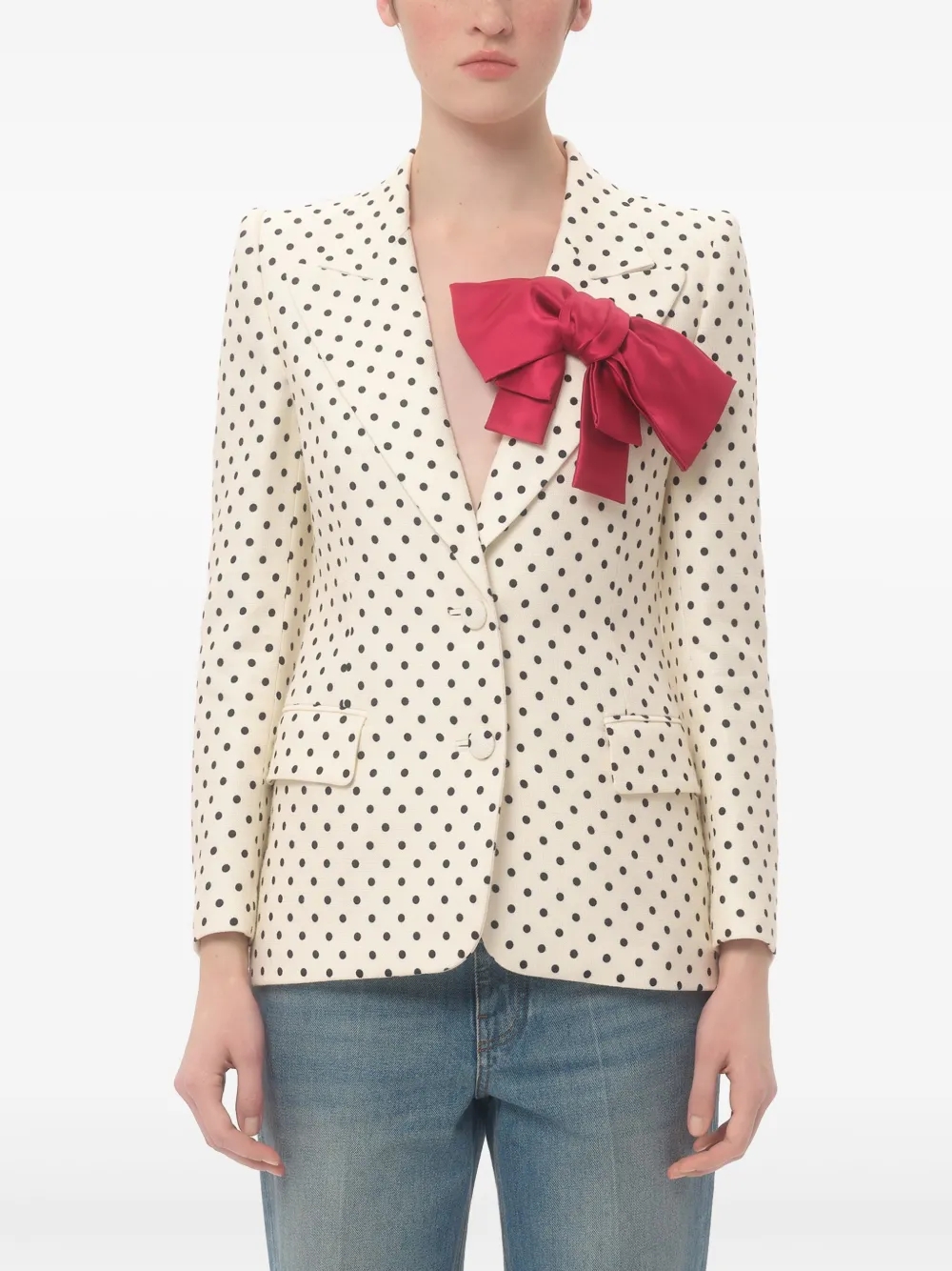 Valentino Garavani Supergran blazer met Plusdepois-print Beige