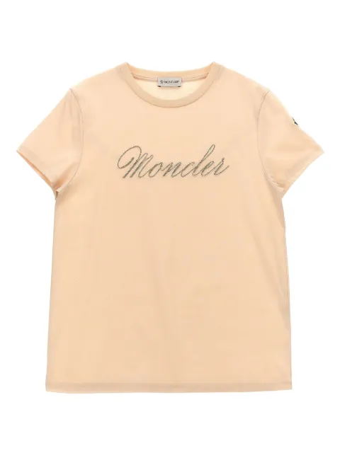 Moncler Enfant playera con logo bordado