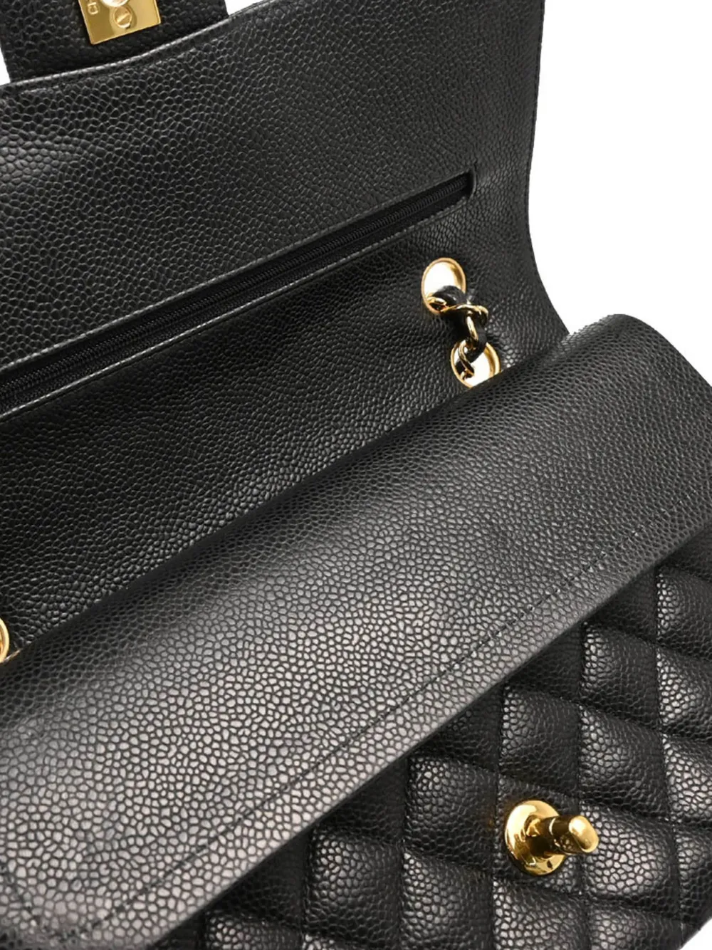 CHANEL Pre-Owned 2009 Classic Double Flap schoudertas Zwart