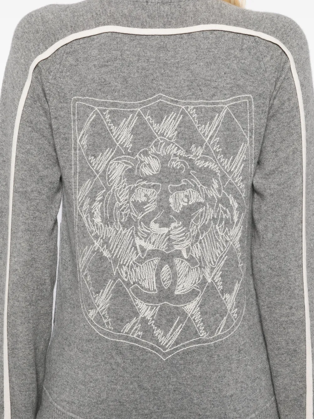 Pre-owned Chanel 2012 Zip Up Sweater In 灰色