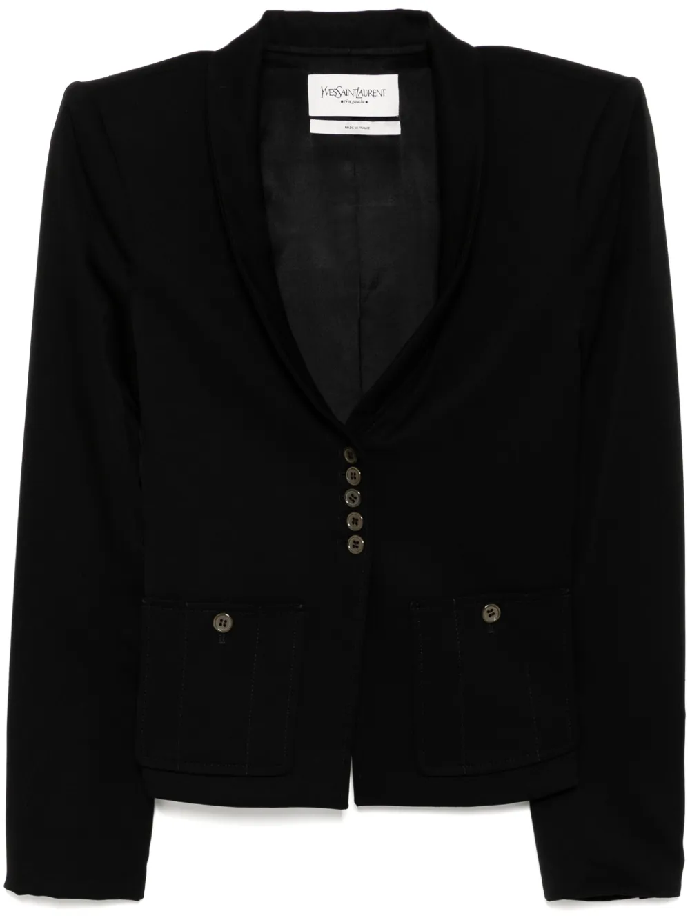 Saint Laurent Pre-Owned chamarra con botones 1990-2000 | negro | Image 1