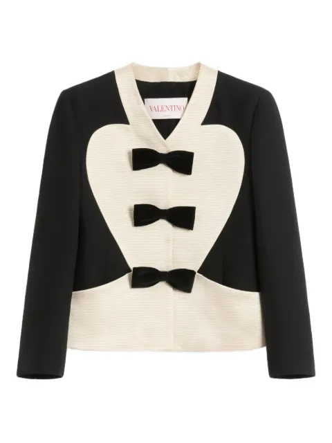 Valentino Garavani Crepe Couture bow-detail blazer