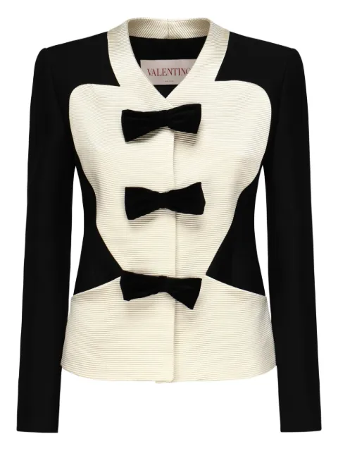 Valentino Garavani Crepe Couture bow-detail blazer