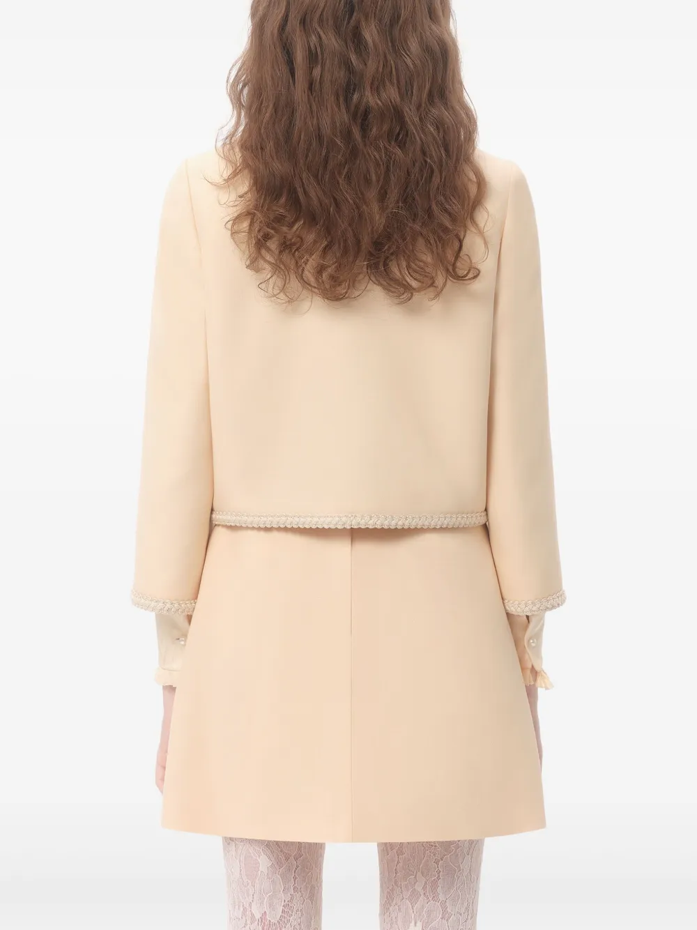 Valentino Garavani Women Cream Crepe Couture Blazer In Neutrals